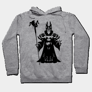 Lich minimal silhouette white Hoodie